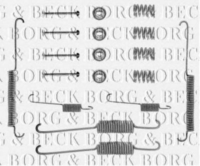 BORG & BECK bbk6034 -  Комплектующие, колодки дискового тормоза